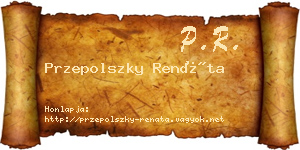 Przepolszky Renáta névjegykártya