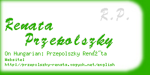 renata przepolszky business card